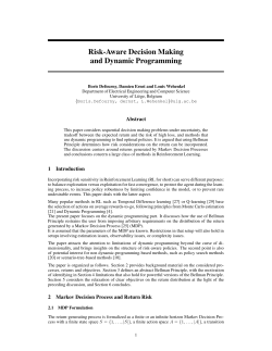 Risk-Aware Decision Making and Dynamic Programming