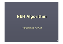 NEH Algorithm