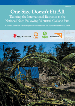 One Size Doesn`t Fit All - Australian Civil