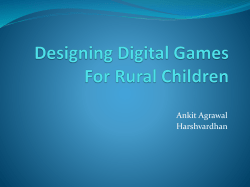 Designing Digital Games For Rural Children