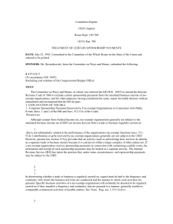 House Rept. 102-700 102 H. Rpt. 700 TREATMENT OF