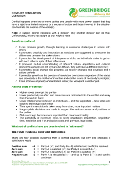 Conflict Management Notes docx 13.8k