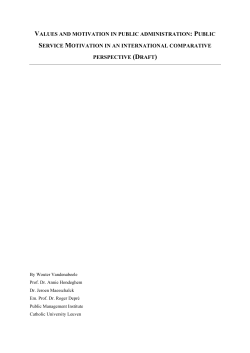 Due to the `New Public Management` upsurge, rational choice