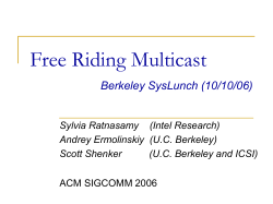 Free Riding Multicast