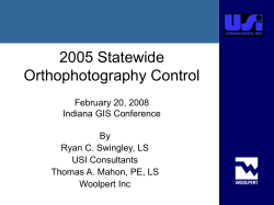 The INDOT CORS 2007 Indiana GIS Conference March 13