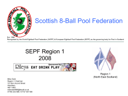 2008 SEPF Region 1 Tour Details