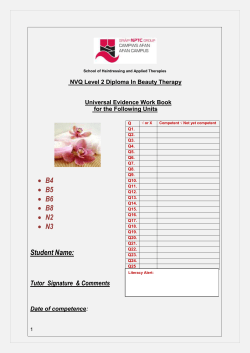 School of Hairdressing and Applied Therapies NVQ Level 2