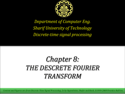The Discrete Fourier Transform - Sharif University of Technology