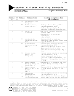 Stephen Minister - Stephen Ministries