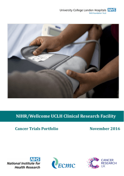 NIHR/Wellcome UCLH Clinical Research Facility