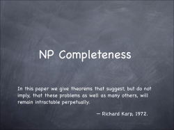 NP Completeness