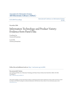 Information Technology and Product Variety