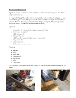 How to create a horseshoe pit A great way to enjoy your