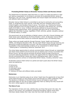 British Values Statement