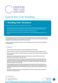 2.0 Handling Non Cash Donations