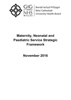 3.4.3 All Wales Neonatal Standards