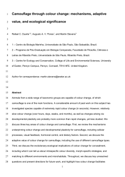 2. Mechanisms and control of colour change