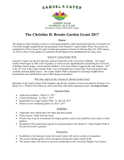 Christine Brooks Garden Grant with map APPLICATION – 2017