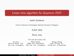 Linear time algorithm for Quantum 2SAT