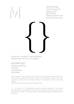 Empty Set 4 - Maria Stenfors