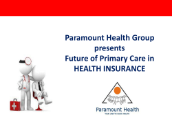 Paramount Health Group presents Future of Primary