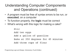 Programming Logic and Design Fourth Edition, Introductory