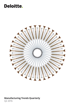 Manufacturing Trends Quarterly Q2 2016
