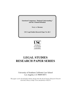 Rational Understanding - USC Gould School of Law