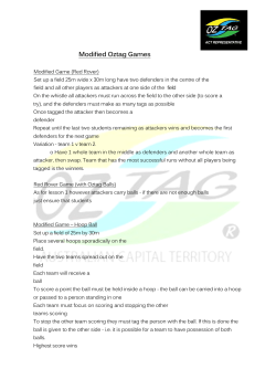 Modified Oztag Games