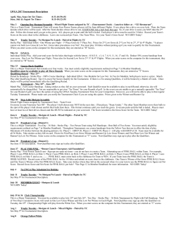 LWGA 2017 Tournament Descriptions