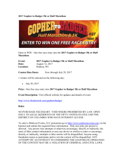 2017 Twin Cities Orthopedics Torchlight 5K Enter to WIN