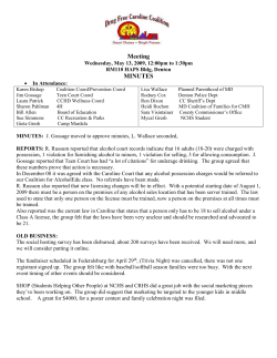 Combating Underage Drinking Coalition Meeting