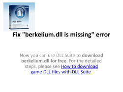 Fix "berkelium.dll is missing" error