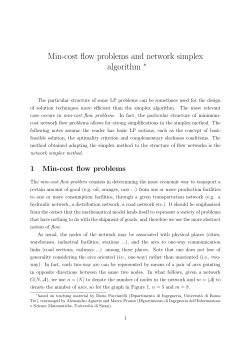 Min-cost flow problems and network simplex algorithm