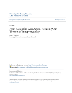 From Rational to Wise Action: Recasting Our