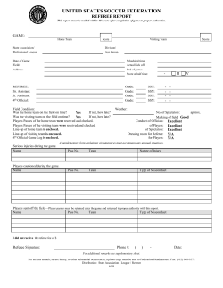 Match Report - Palm Beach Soccer League