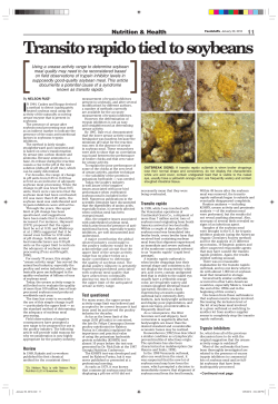 Transito rapido tied to soybeans