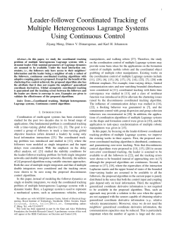 Leader-follower Coordinated Tracking of Multiple Heterogeneous