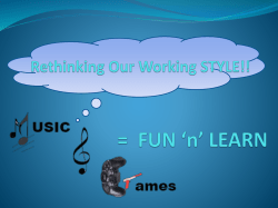 Music + Games = Fun *n* Learn