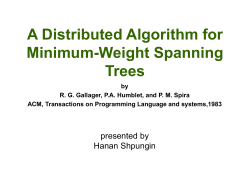 A Distributed Algorithm for Minimum