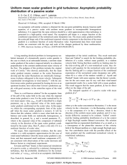 Uniform mean scalar gradient in grid turbulence: Asymptotic