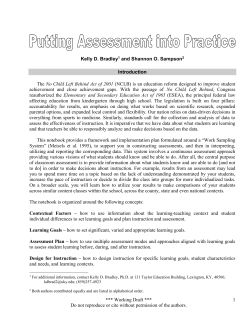 Let`s say you have finished teaching a lesson on ___ and have