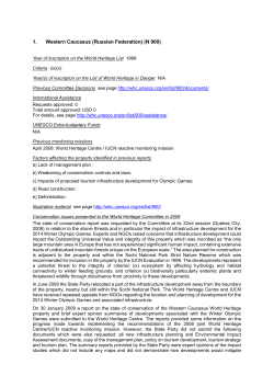 SOC - UNESCO World Heritage Centre