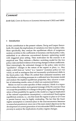 Comment - Centre de Recerca en Economia Internacional