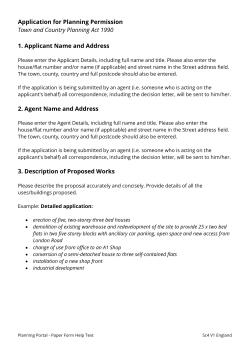 Application for Planning Permission