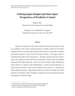 Unifying Input-Output and State-Space Perspectives of Predictive