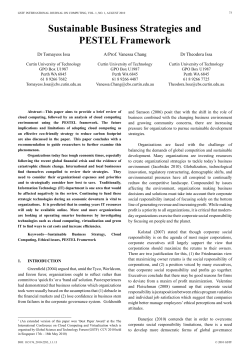 Sustainable Business Strategies and PESTEL Framework