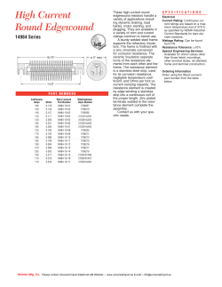 High Current Round Edgewound
