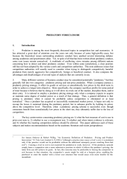 PREDATORY FORECLOSURE