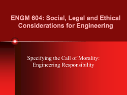 Obligation-Responsibility and the Law